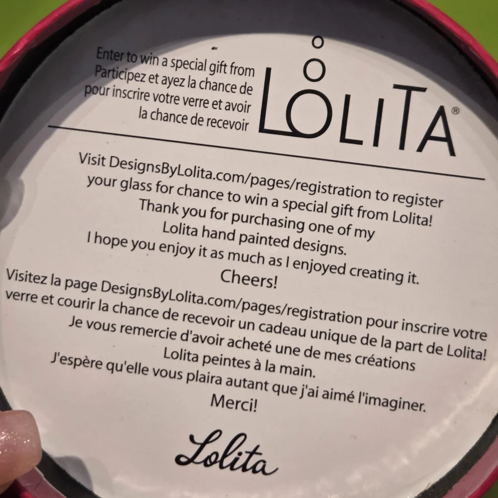 Lolita Happy Birthday Wine Glass